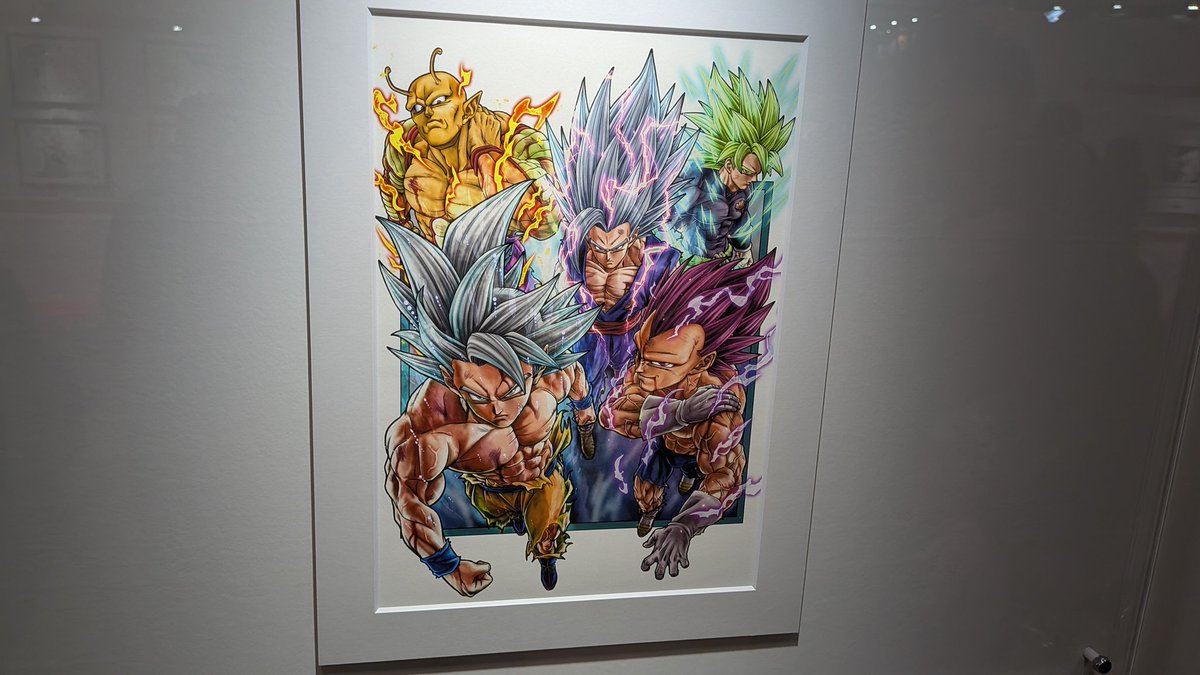 原画ワールドにドラゴンボール超のカラー原画展示ありました！！ #DB特派員
