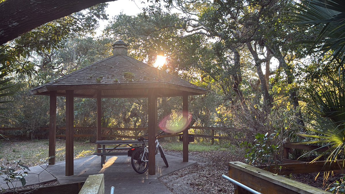 I used to come up to this pavilion and smoke weed before going to my job at mellow mushroom when I was 17. Now I can just bike over on the clock and look at my phone for a little. A lot can change in ten years