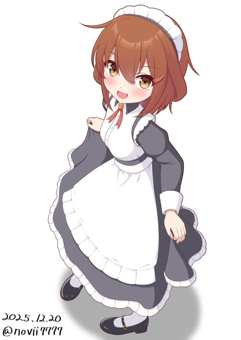 見て見て司令官!似合う?

#艦隊これくしょん #艦これ 
#雷 