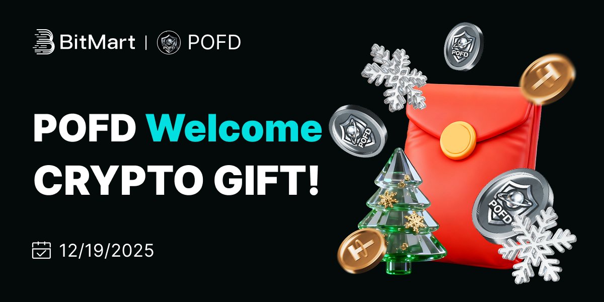 grace_israel25's tweet photo. 🎄🎁 Merry Coin-mas! POFD Gift Rain is LIVE! 💸
BitMart × POFD 🤝 @Cosmic_Chain1
New users 👉 Complete KYC + enter T6J69SC9 to share POFD rewards
🔗 Join: https://t.co/OBPWCQVQX9…
💱 Trade: https://t.co/izSfquTTmg…
⏰ First come, first served
#BitMart #POFD #Crypto #web3 https://t.co/q2ihAoFYok
