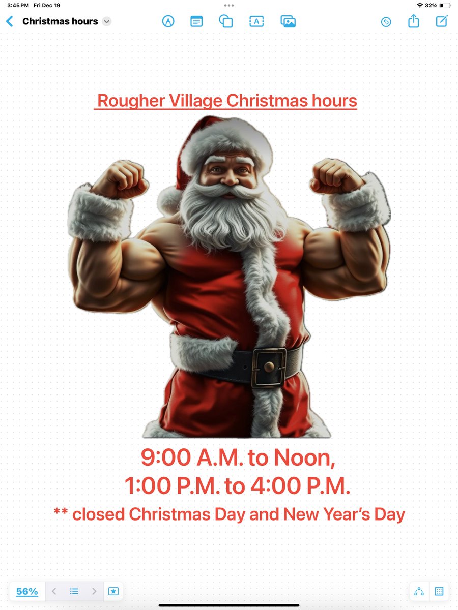 MuskogeeSC's tweet image. Rougher Village Christmas Break Hours