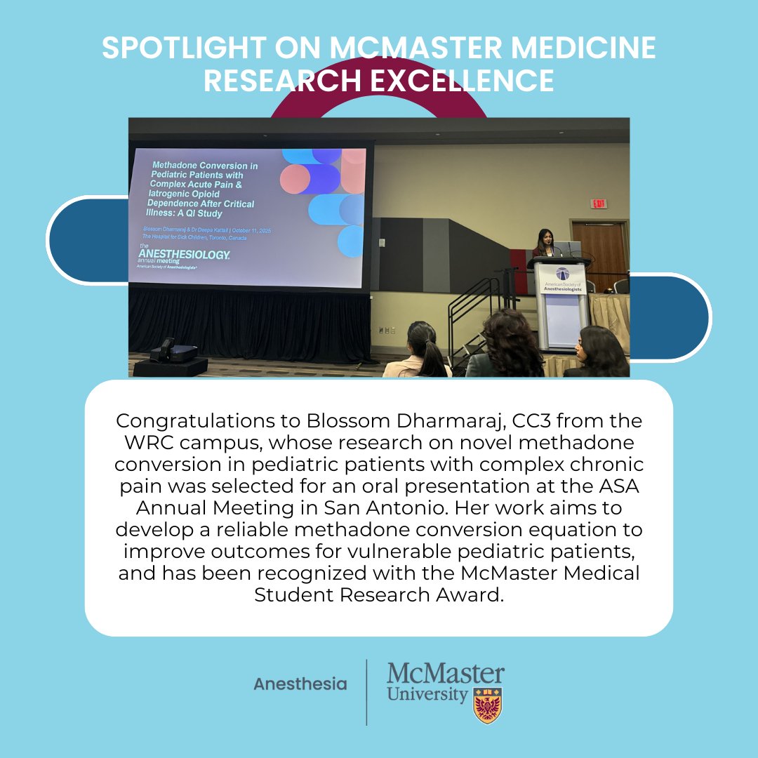 McMaster Anesthesia tweet media