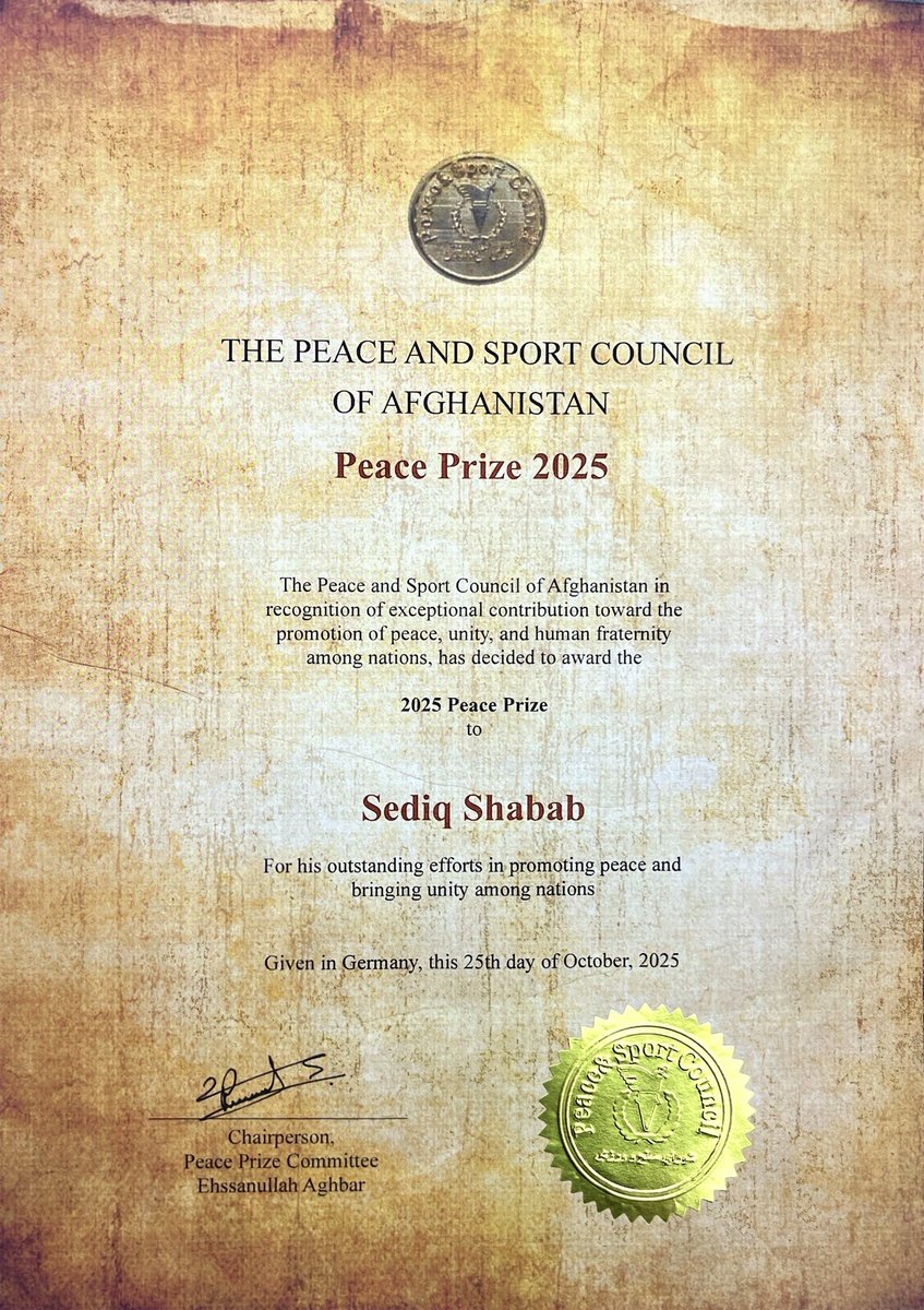 PEACE & SPORT COUNCIL OF AFGHANISTAN tweet media