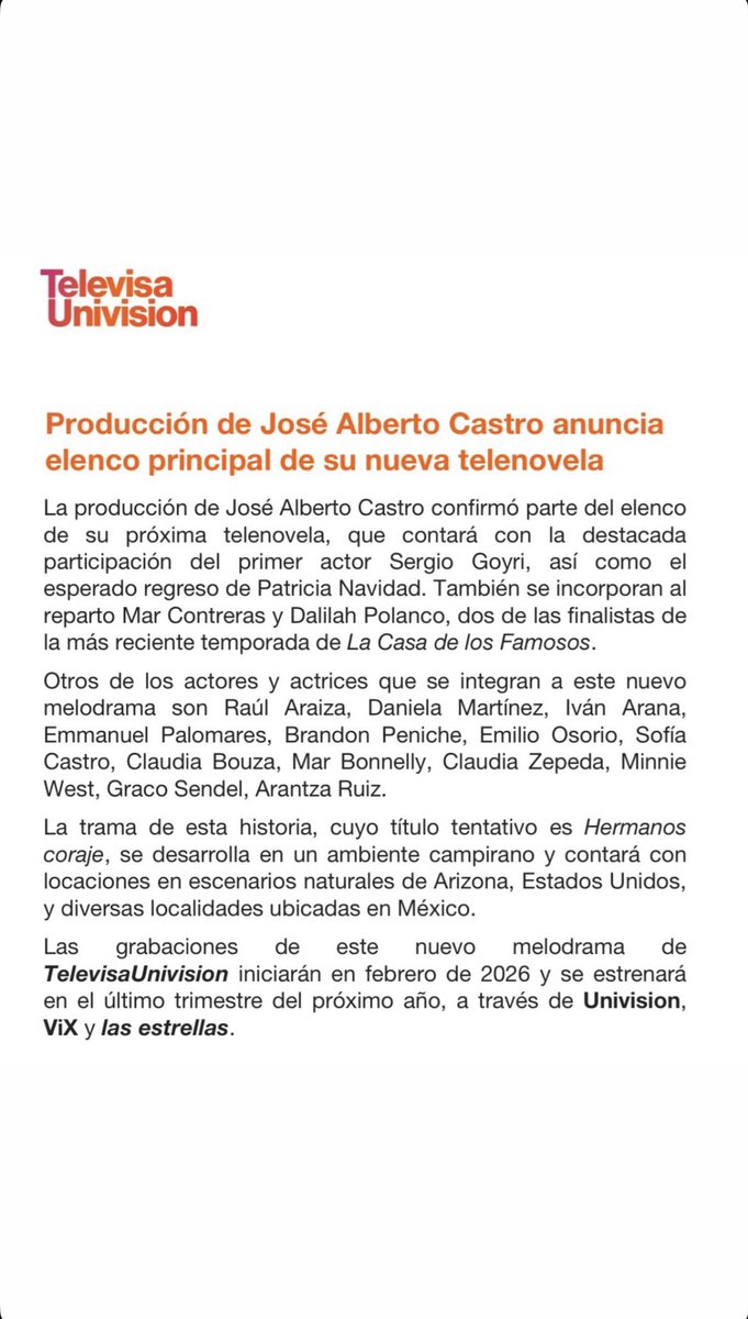 TeamMarecitasOf's tweet image. Estamos muy contentxs por el nuevo proyecto de Mar, muy pronto la veremos en la producción de José Alberto Castro con un personaje increíble. 🤩

Como fandom recordemos enfocarnos en ella y en desearle todo el éxito que se merece. 
¡Una aventura más con ella! ✨❤️