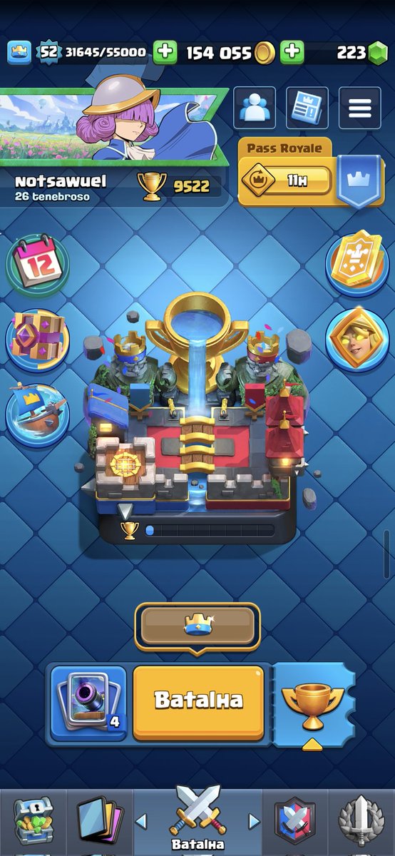 entregou a partida pra subir de arena = vaga no céu garantida