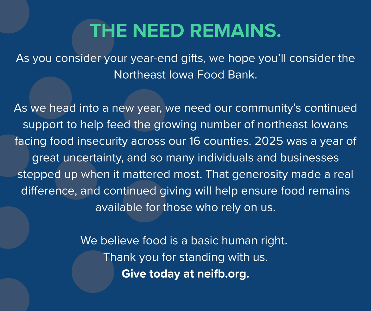 Northeast Iowa Food Bank tweet media