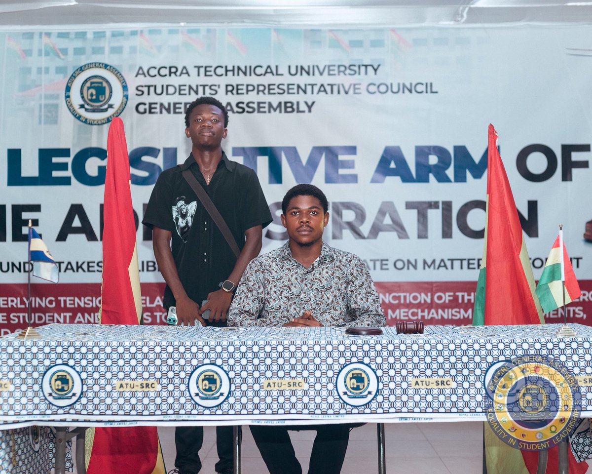 atu_compssa's tweet photo. On Monday, our Computer Science President represented the department at the SRC General Assembly, voicing our needs and participating in the election of new appointees.

#ComputerScienceATU #COMPSSA #SRC68 #GeneralAssembly #StudentLeadership https://t.co/epSUEz5yYp