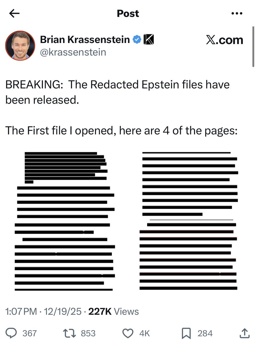 This looks more like a coverup than an actual release of the Epstein Files.