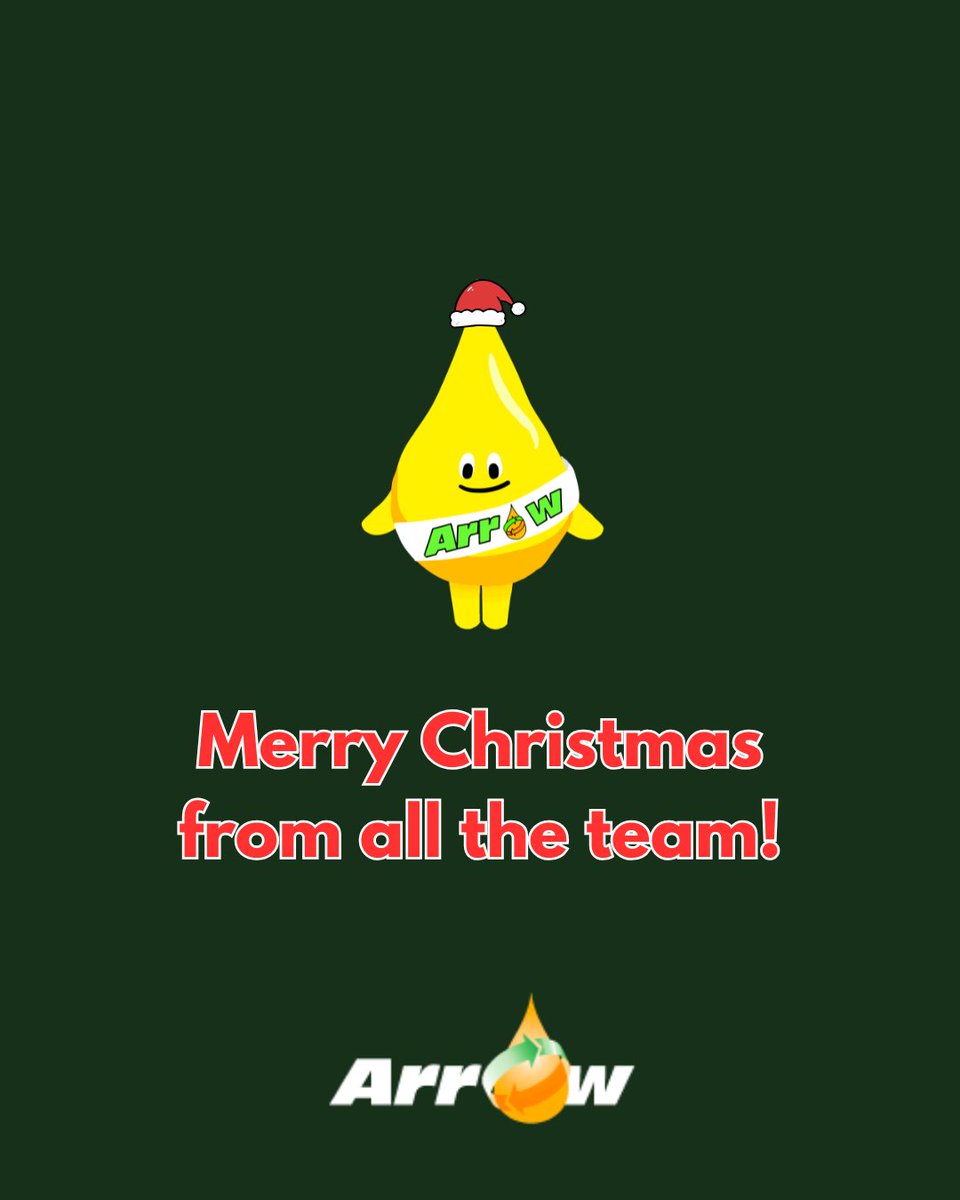 A very Merry Christmas from all the team at Arrow Oils. Wishing all of our customers all the best for the festive season. 💛