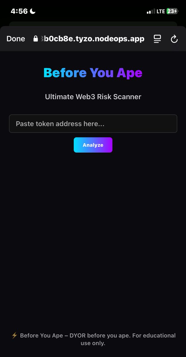 themyrax's tweet photo. Live app:
https://t.co/do2ce6Gz0I
If you’re still asking AI questions instead of building with it, you’re late.
Try NodeOps GPT and build your next tool faster.
#NodeOpsGPT #NodeOps #BuildInPublic #AIxWeb3 #AutonomousDevOps https://t.co/IKW3erfGfV