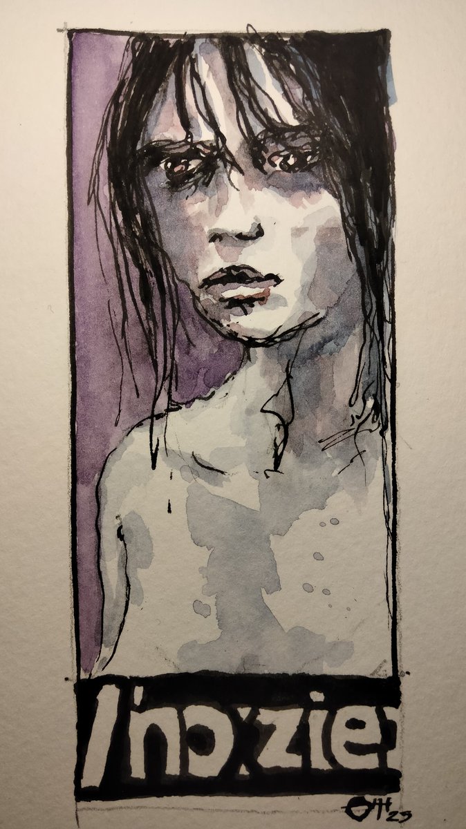 julesartvan's tweet photo. Nauseated 

#thedailysketch #watercolour and #inkdrawing inspired by an image search for the word #nauseated 
#originalartwork #emotionaljourney #artforsale 
https://t.co/HfSiDf6Mm8 https://t.co/YtFyznjIh3