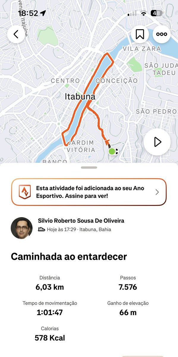 srso's tweet image. Caminhada de hoje