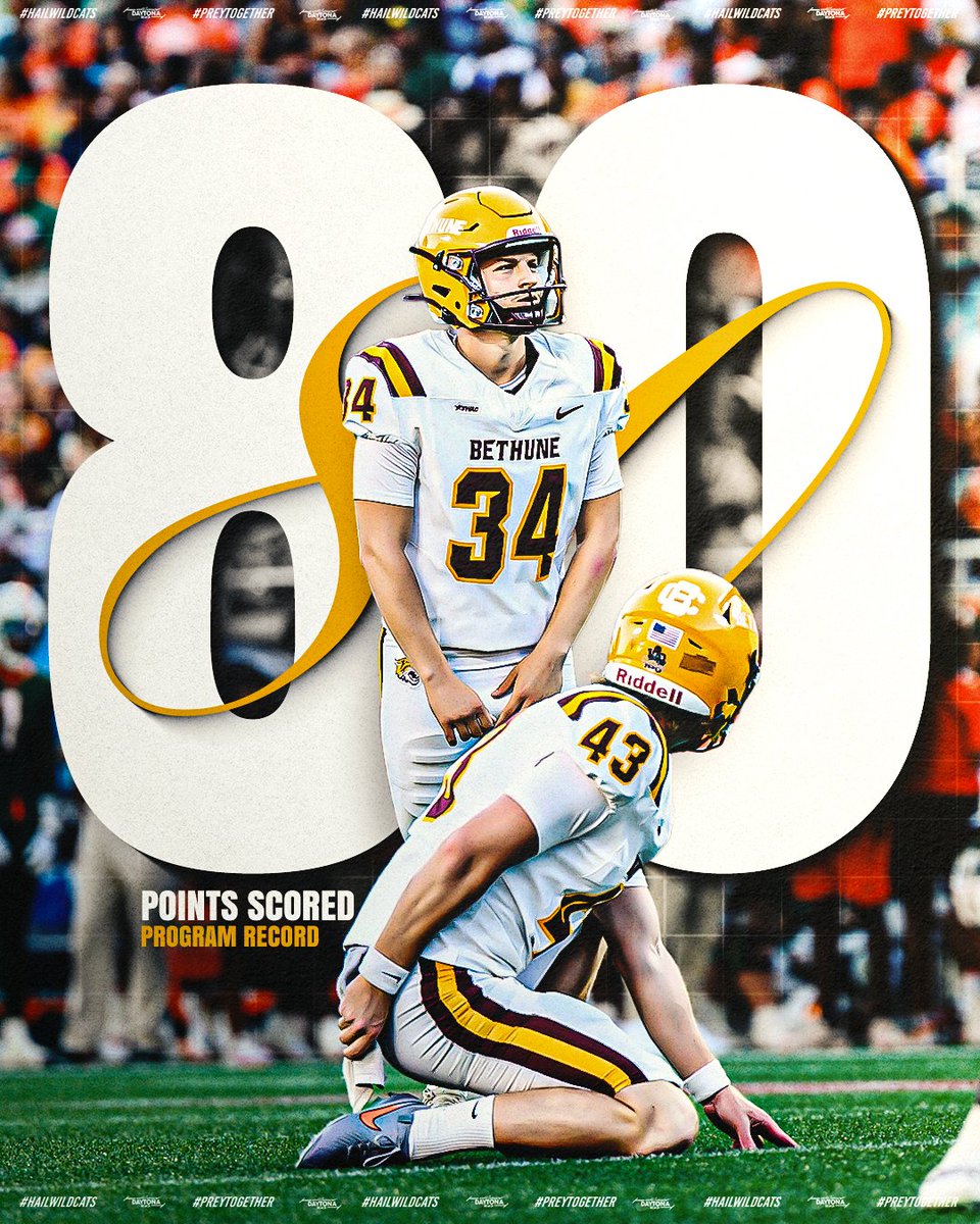 A RECORD-BREAKING SEASON for Juan Dominguez! 😼 

80 points scored is the most by a Wildcat kicker in single season in PROGRAM HISTORY!

#𝙃𝙖𝙞𝙡𝙒𝙞𝙡𝙙𝙘𝙖𝙩𝙨 | #𝙋𝙧𝙚𝙮𝙏𝙤𝙜𝙚𝙩𝙝𝙚𝙧