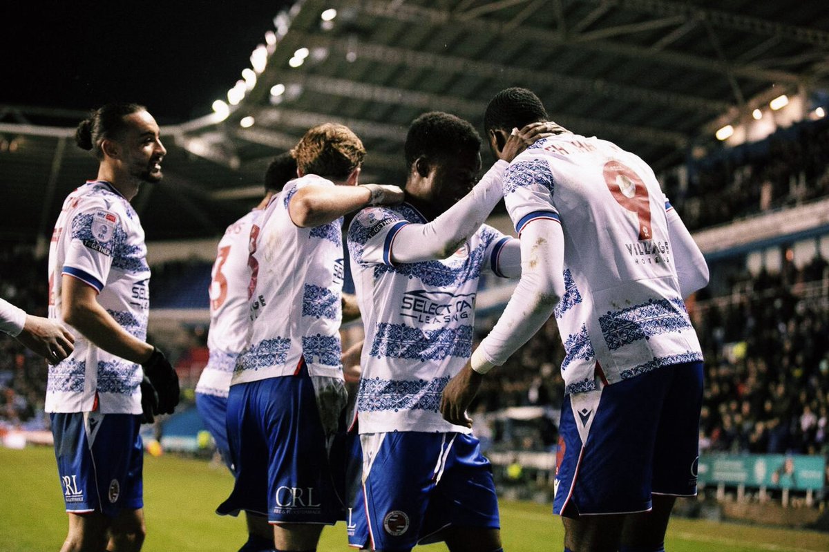 Kelvin celebrates his goal last night 😮‍💨 #readingfc