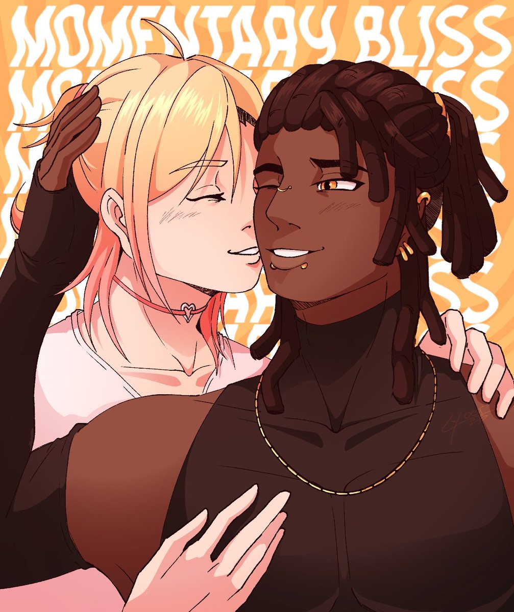 Equeerlybrium's tweet photo. " It makes me sick to think you ain't happy in your skin. " 

Momentary Bliss - Gorillaz ft slowthai, SOFT PLAY
•
🧡
•
[ Reshares are super appreciated <3 ]
#octw #arttwt #smallartist #artist #art #ocs #originalcharacter #queerart https://t.co/RT8E6aml36