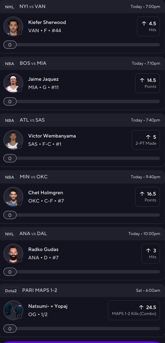 Flex Friday Slip 🌪️🔥

prizepicks.onelink.me/gCQS/shareEntr…

#PrizePicks #FlexFriday #esports #sports #NBA #NHL #Dota2 #GamblingX #DubClub