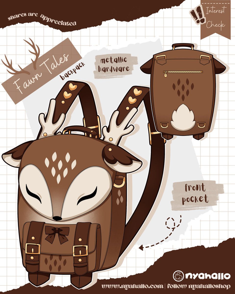 NyahalloShop's tweet image. You need this aDOErable bag in your life 🦌