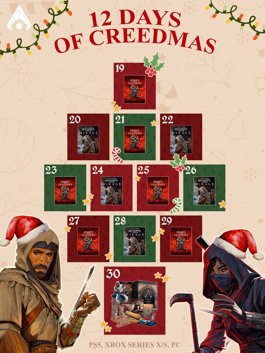 ac_landmarks's tweet image. Creedmas #Giveaway Time!🥳

🎅Santa Ubisoft gave me 12 CODES to giveaway:

⛩️ 6× AC Shadows
🕌 6× AC Mirage

1 winner EVERY DAY for 12 DAYS!🤯

TO ENTER:
✅Follow
✅Repost
✅Reply: Game Choice+Platform+Region

🔔Bonus Chances: Follow my IG &amp;amp; TikTok (Link below &amp;amp; in Bio)

🔥PLUS:…