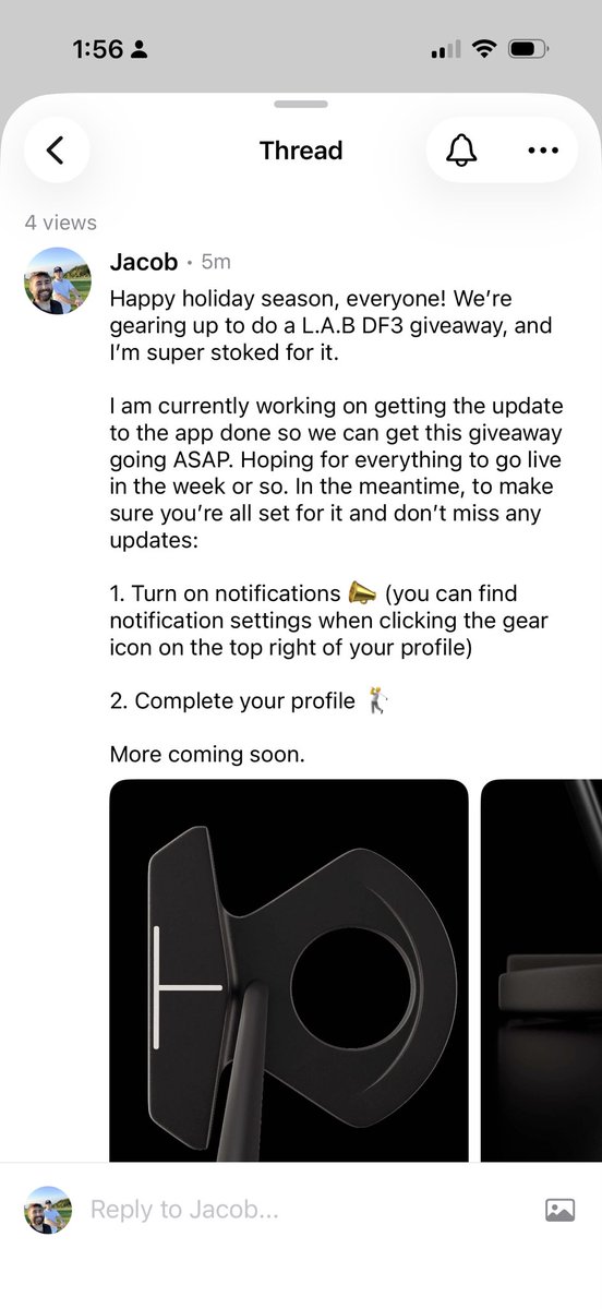 LAB putter giveaway on Grassy 👇