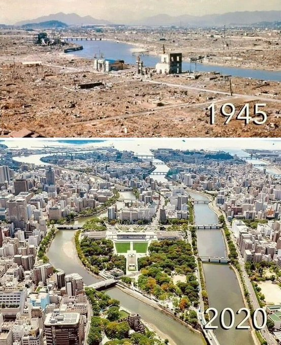 Jefersonnasa_'s tweet photo. 17. Hiroshima, Japón, ayer y hoy https://t.co/fAA7271dU1