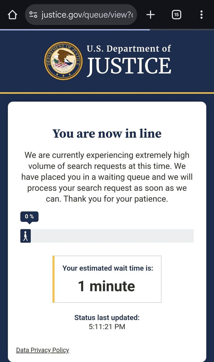 Bobby9621's tweet image. A start for the people and transparency #justice #Epstein 
justice.gov/epstein