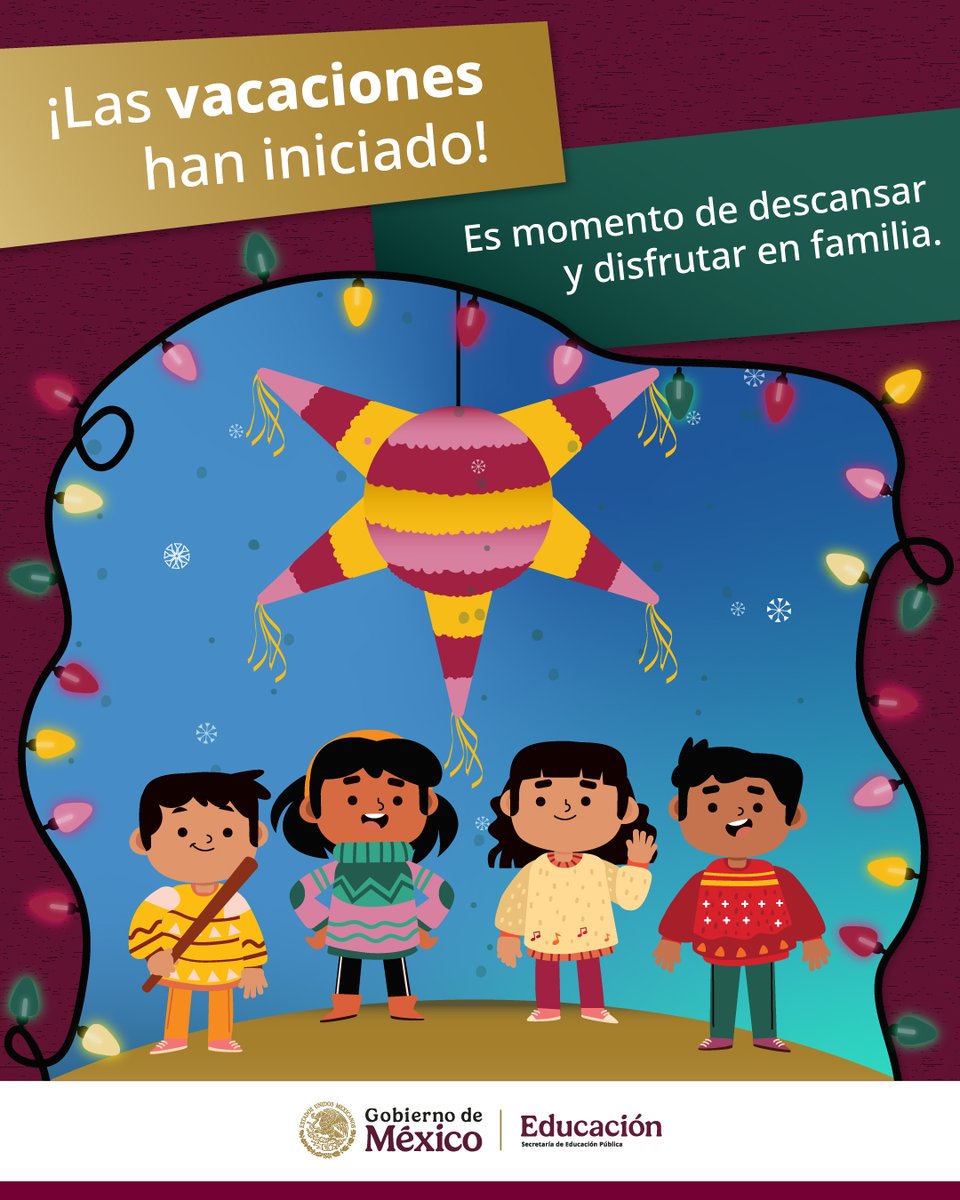 ¡Ya son #vacaciones! 😁❄️ Aprovechemos estas fechas para compartir momentos inolvidables con nuestros seres queridos. 🤗🎁✨

¡Nos vemos pronto! 👋🏼📚