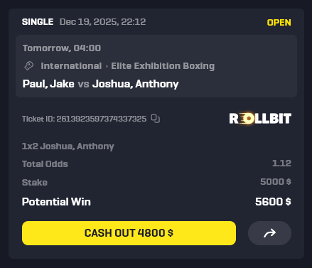 Paul vs Joshua tonight, maybe the most anticipated fight of the year

Looking forward to seeing Jake get dropped like a sack of totties

They can't rig a Professional bout right? right?....