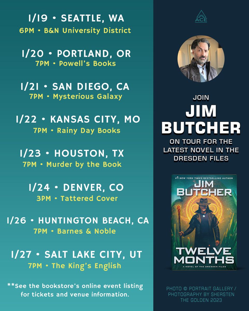 Join Jim on Tour!
Celebrate the release of Twelve Months with the author himself!