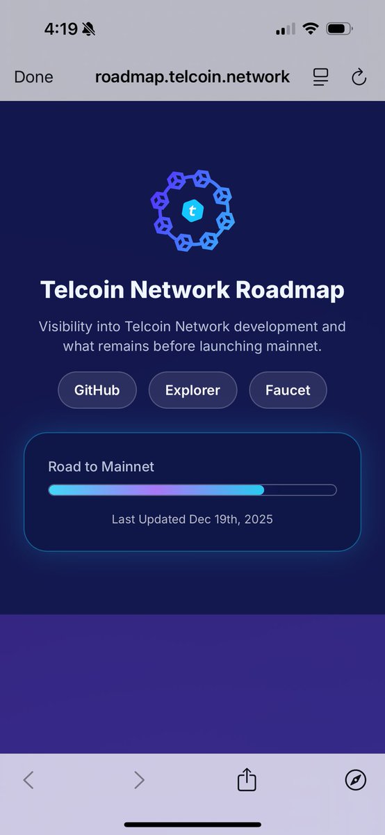 This just moved ahead for Telcoin! $tel