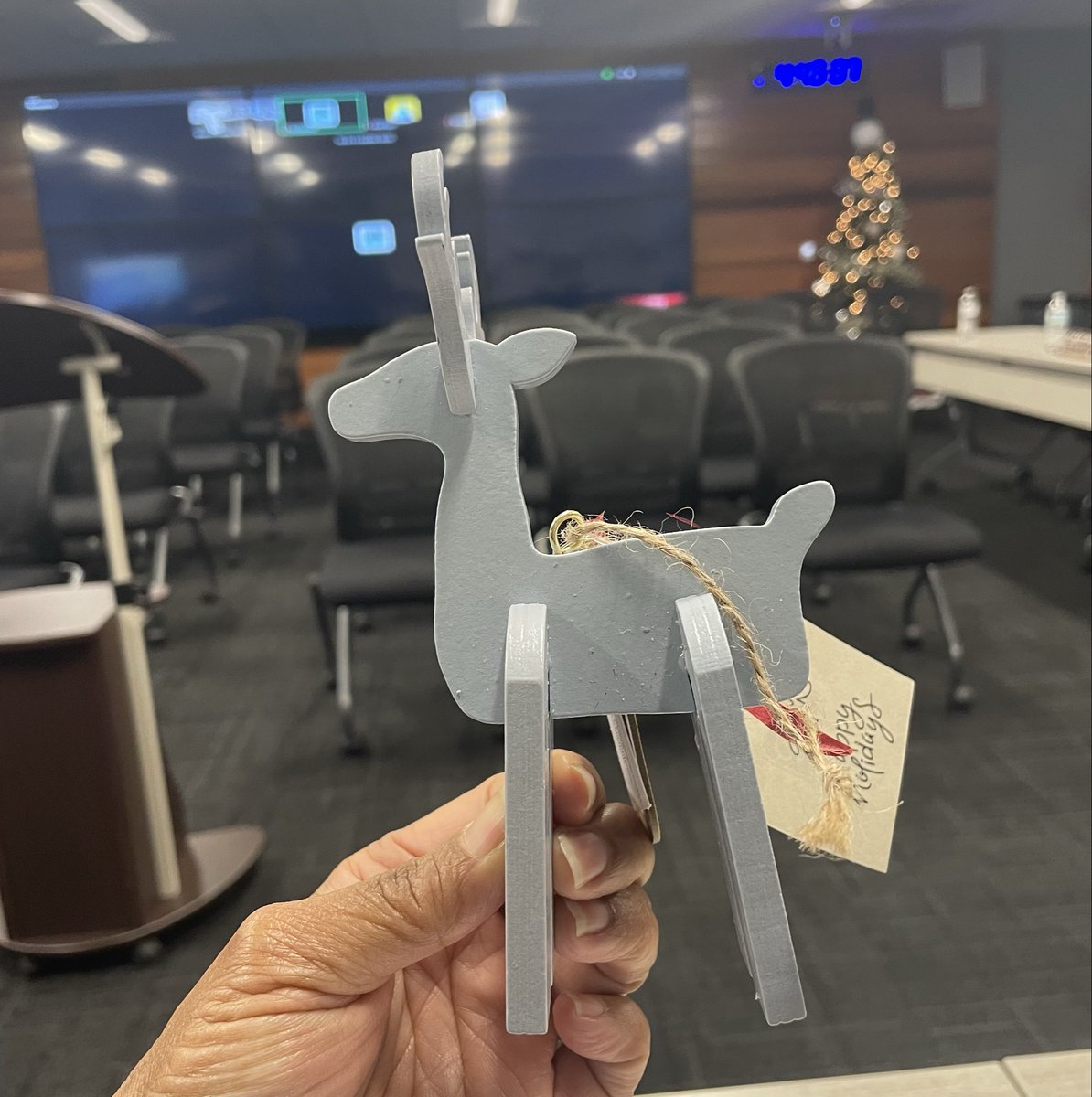 ElectAlesia's tweet photo. I always look forward to the beautiful tree ornaments given to the Board of Trustees each year. Wishing all families in the Rio School District a Merry Christmas, Happy Holidays, and a Joyous New Year! https://t.co/giQl05K3YN