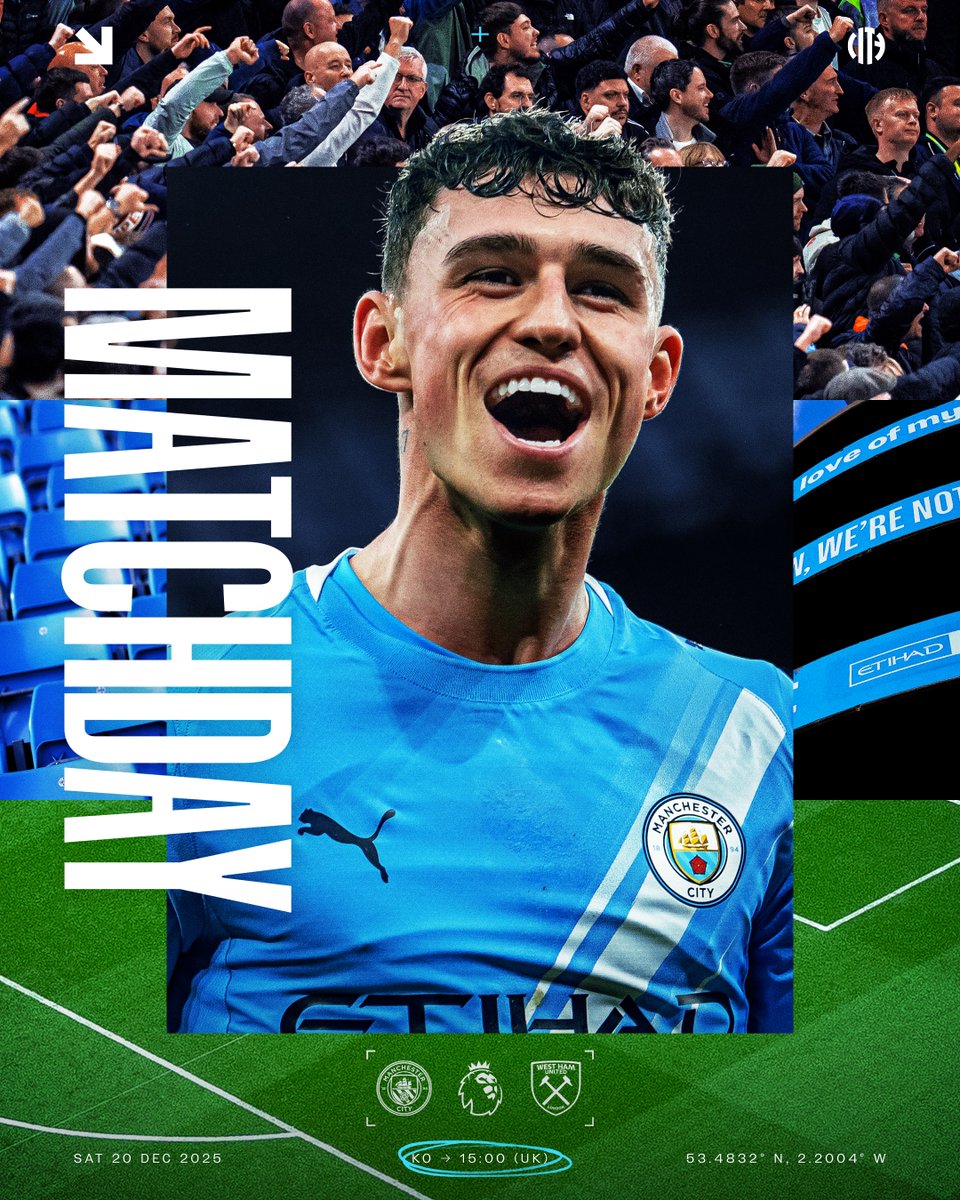 ManCity's tweet image. For the final time in 2025... it's matchday at the Etihad! 🏡🩵