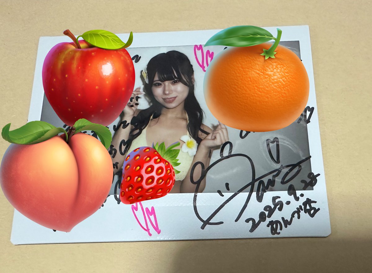 あんづ杏・通販チェキ いつぞやの撮影会 なんかいっぱい書いてくれた