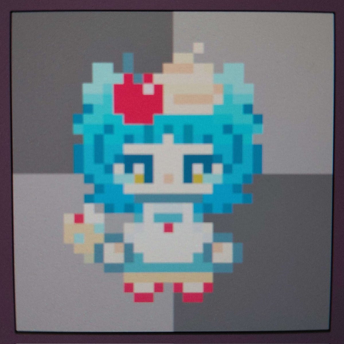 PerfectEthos's tweet image. IS THIS #PIP ⁉️🍒🍦
Pip's pixelart is here! Look how cute she is! Hazel will be really happy about this!

@ChocoPan666 Is the artist of the pixelarts! Remember to follow #PerfectEthos team‼️💥