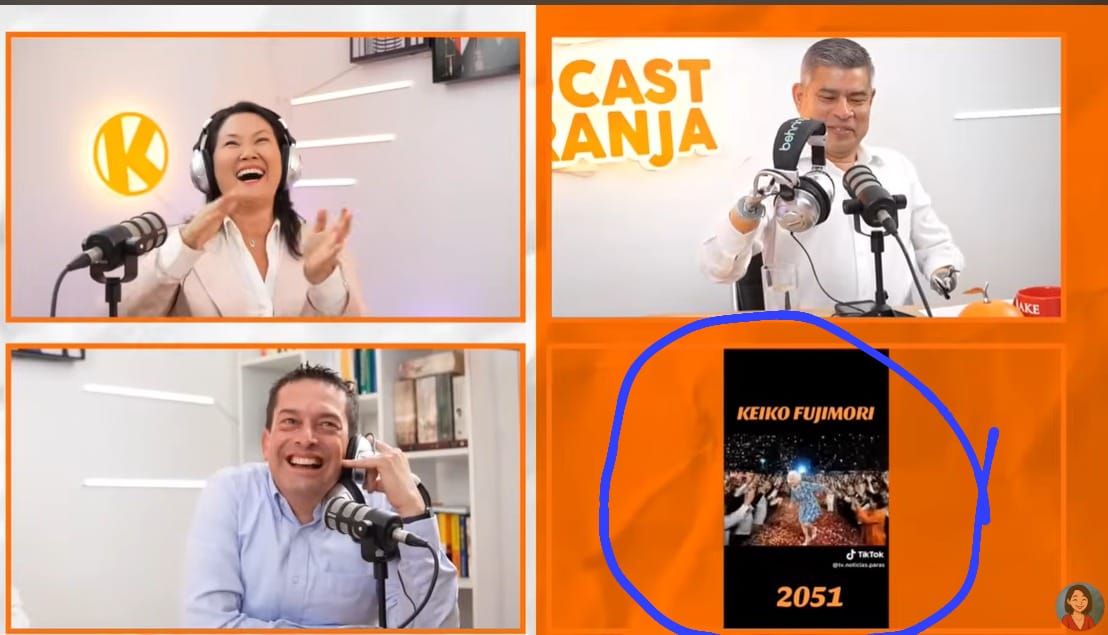 Vean como Keiko se ríe de los memes y videos hechos por los  antifujimoristas traumados respecto a su nueva candidatura.
A ella nadie la detiene, es una mujer luchadora y tiene bien claro cuál es el camino para sacar adelante el país. 
#FujimoriVuelve 
#KeikoPresidente 2026 🧡🇵🇪