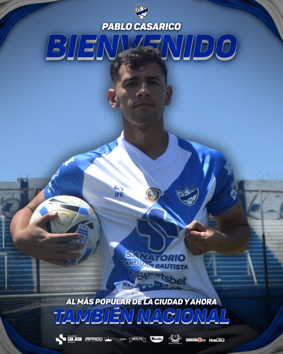 🆕 ¡𝘽𝙄𝙀𝙉𝙑𝙀𝙉𝙄𝘿𝙊 𝘾𝘼𝙎𝘼𝙍𝙄𝘾𝙊! 🇫🇮

El Club Atlético Ferrocarril Midland le da la bienvenida a 𝐏𝐚𝐛𝐥𝐨 𝐂𝐚𝐬𝐚𝐫𝐢𝐜𝐨, quién llega proveniente de <a href="/TemperleyOK/">Club A. Temperley</a> y se convierte en nuevo jugador de la Institución.

✍🏽 ¡Bienvenido al Más Popular de la Ciudad!