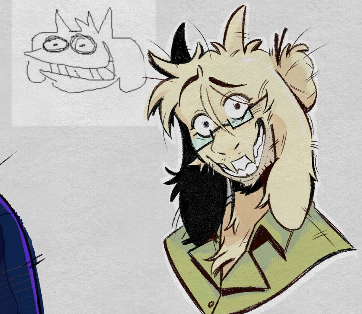 Aembecile's tweet image. Praying that Toby will recycle this concept with DR Asriel