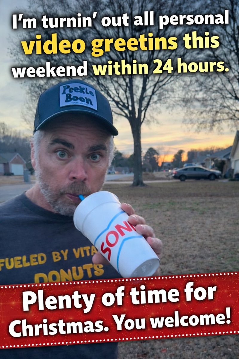 tavindillard's tweet image. Personal Video Greetin’ ALERT. You can order here: sweetteafilms.com/shop/greetings