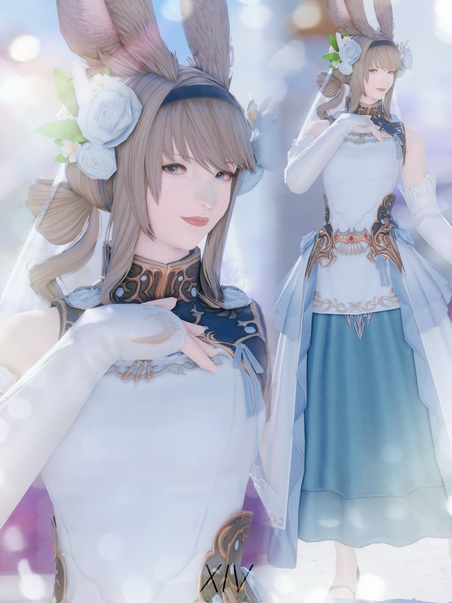 新式やっと作れたのでミラプリした🫧🤍 #FF14SS #3shineViera