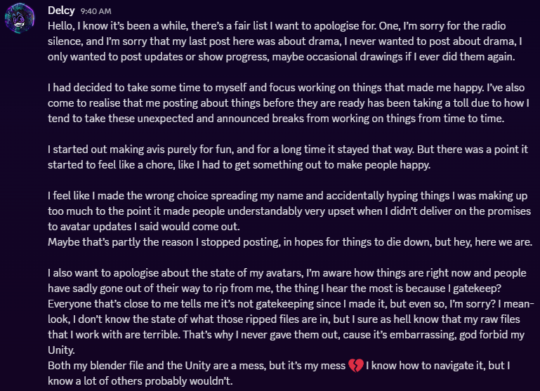 DelcyDragon's tweet photo. Heya, this is mostly just an info post and an apology post, reading would be appreciated but it's not super important to ^^'
If anyone has any questions, feel free to ask me, I will do my best to answer when I can of course https://t.co/ENJW8DttwL
