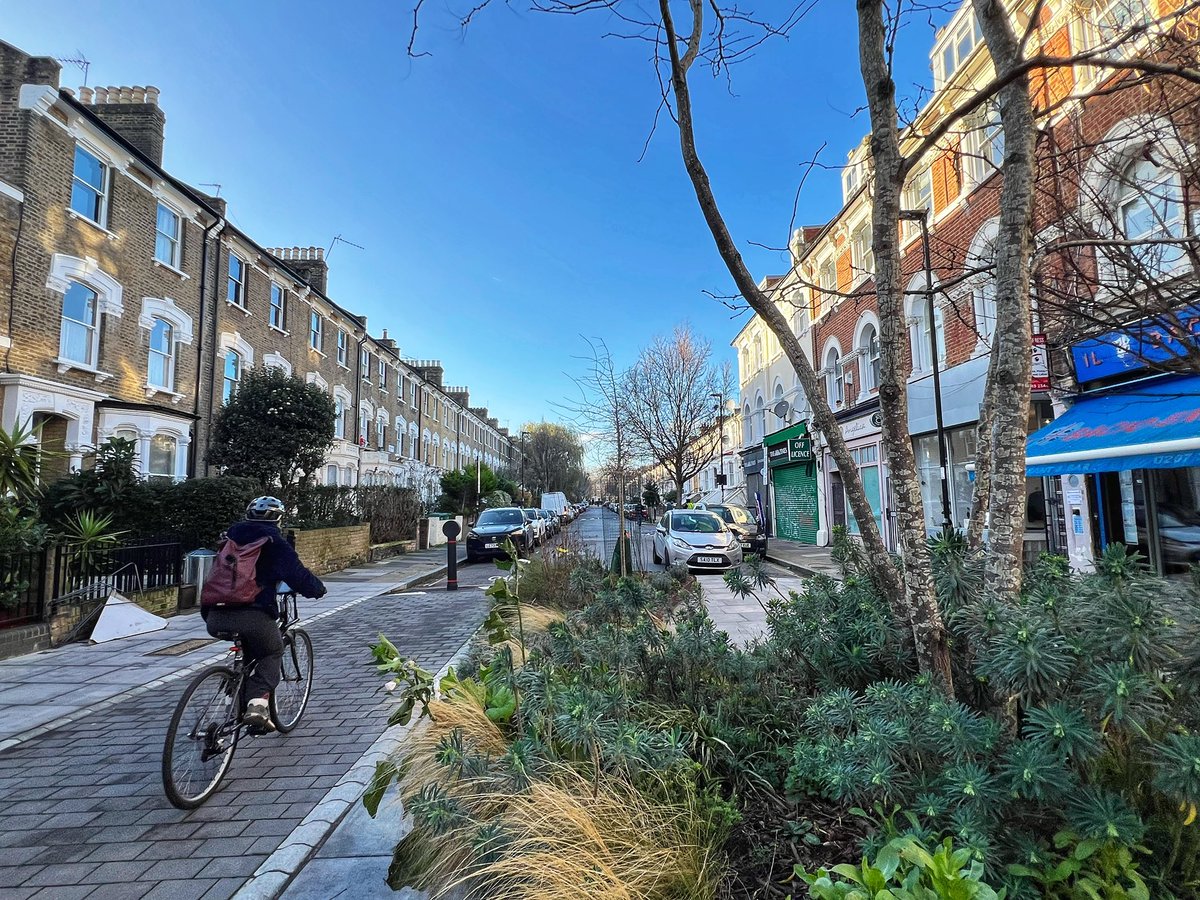 IDEA: Take a half block and remove cars.