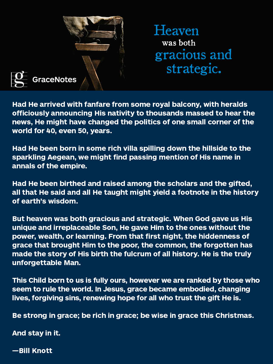 This Week’s GraceNote:  The Unforgettable Child
#Christmas #Christmas2025