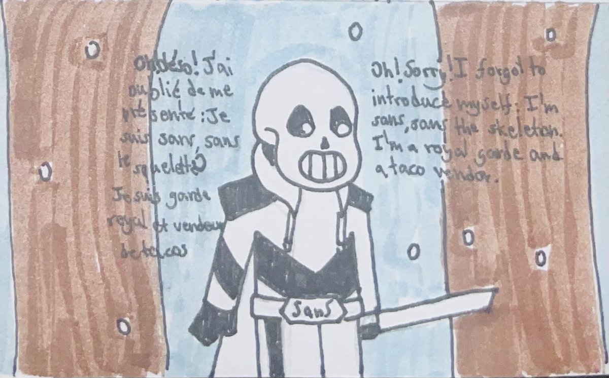 nellestiadraw's tweet photo. Here's a last draw.I want to explain a something: ???? doesn’t really know how to interact with anyone since she was alive for only about an hour. She’s innocent and learning about the world.She only knows the normal things generated by her code. #undertale #undertaleAU #Mixtale https://t.co/jy5MOs3LdE