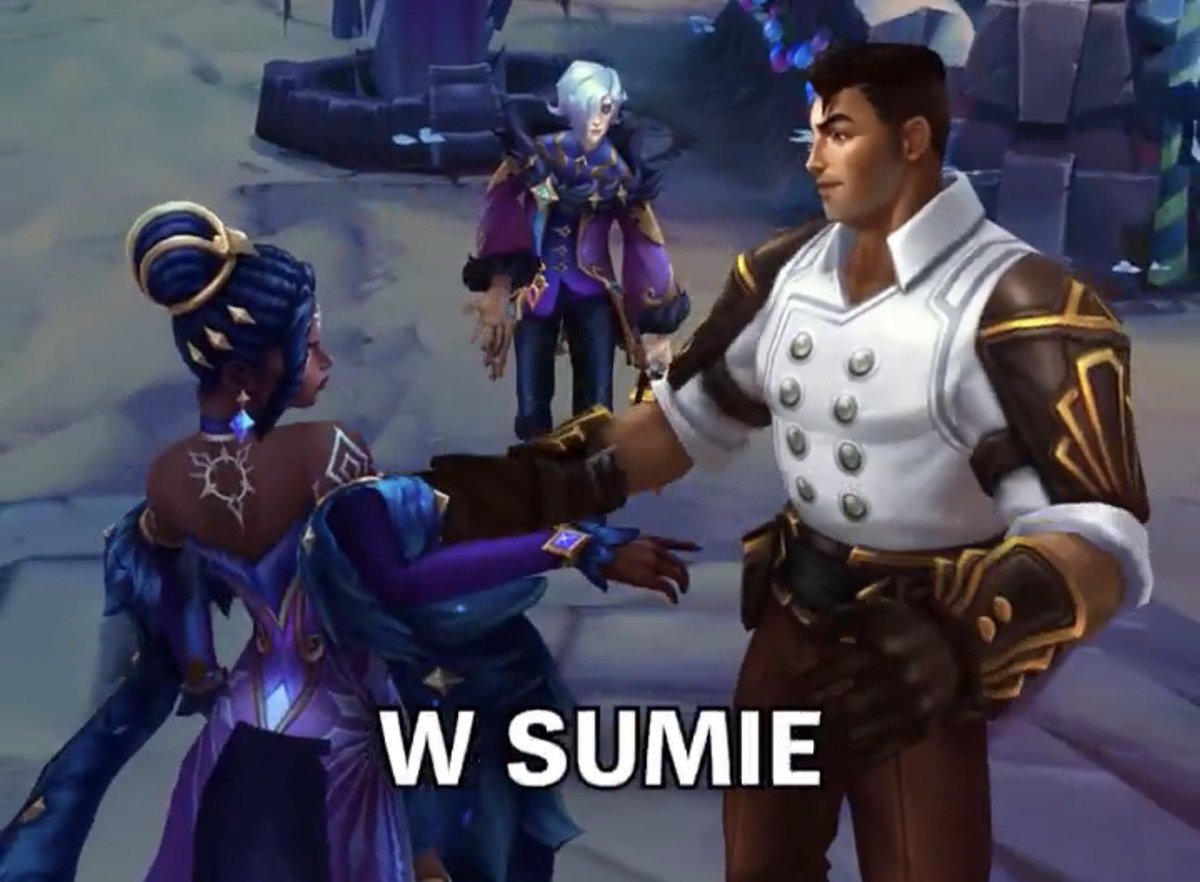 Piltover’s it couple getting their portrait taken by Runeterras best painter. Mel and Jayce look so good here.