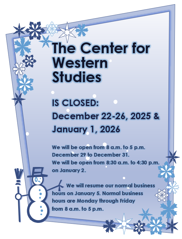 Ctr Western Studies tweet media