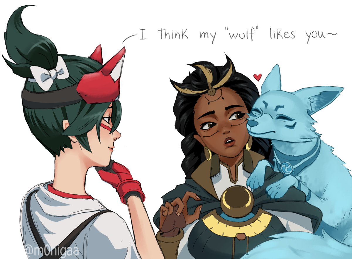 their interactions are everything to me #Overwatch2Fanart #kiriko #illari #Kirillari