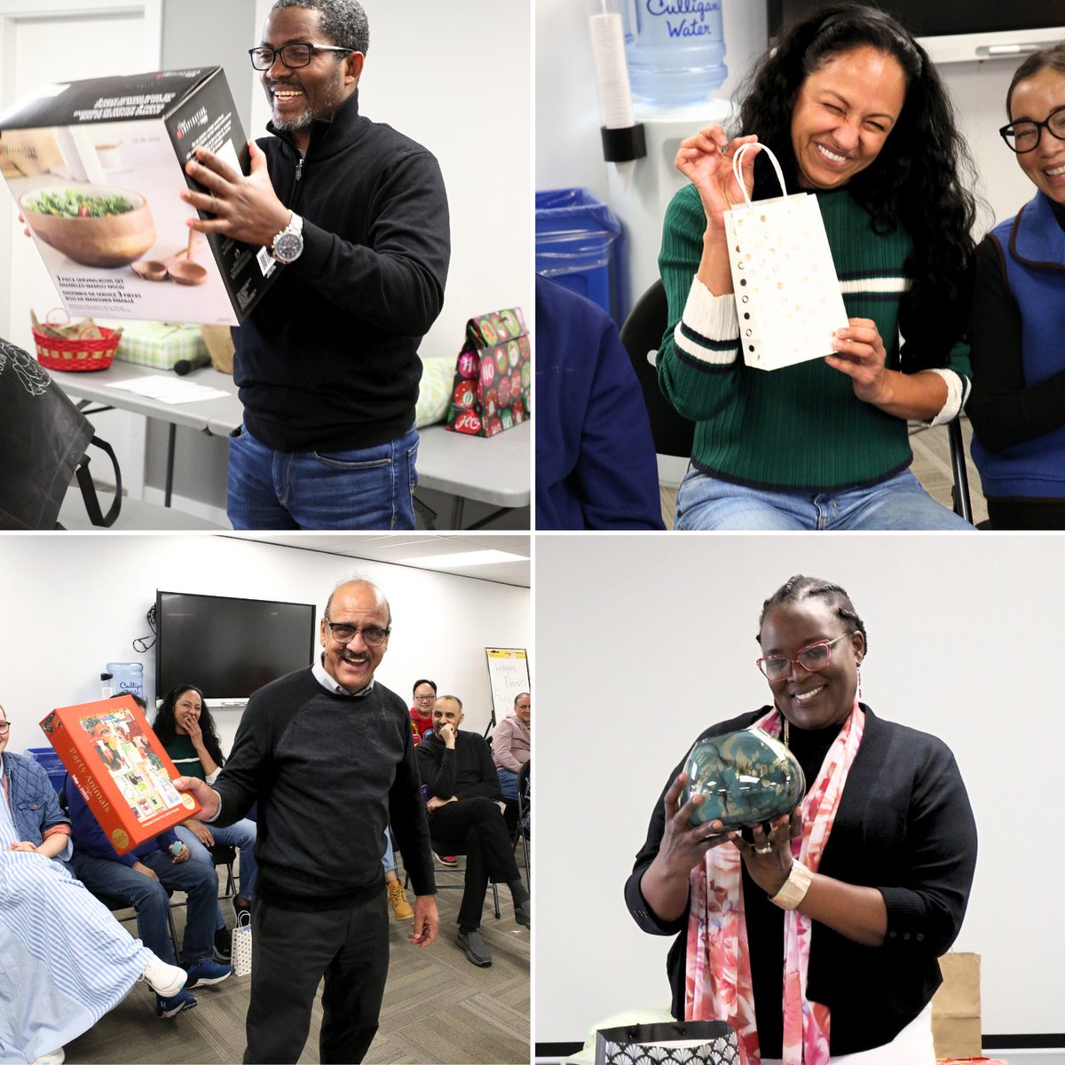 action4hc's tweet image. Wrapping up the year with our amazing staff! 🎉 A potluck and White Elephant gift exchange made for lots of laughs and gratitude. Thank you for all your hard work this year! 💛 

#StaffAppreciation #YearEndCelebration #HolidaySeason #GratefulTeam #AHC