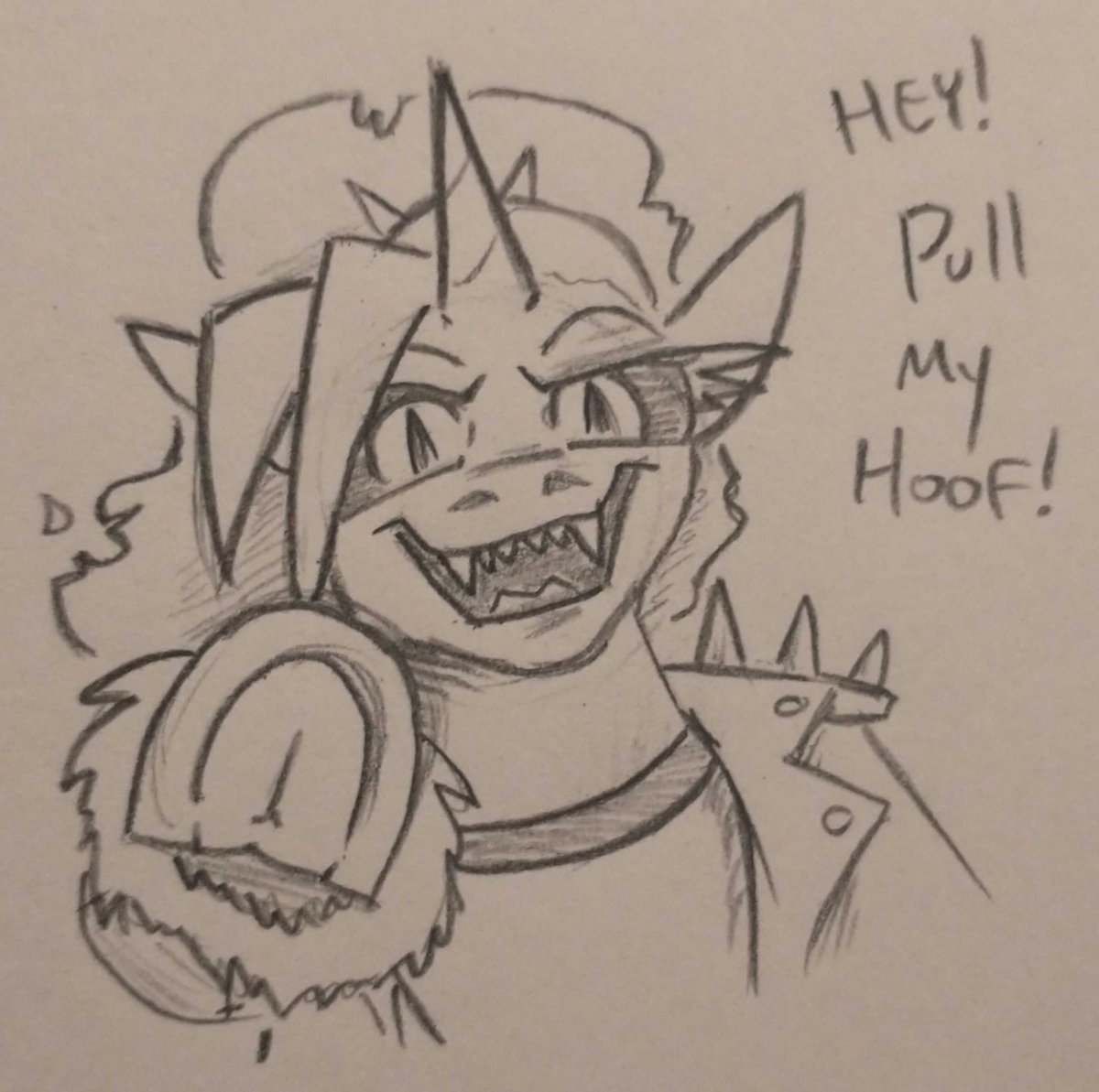 Dyxcember
Dare you pull on her hoofsie?