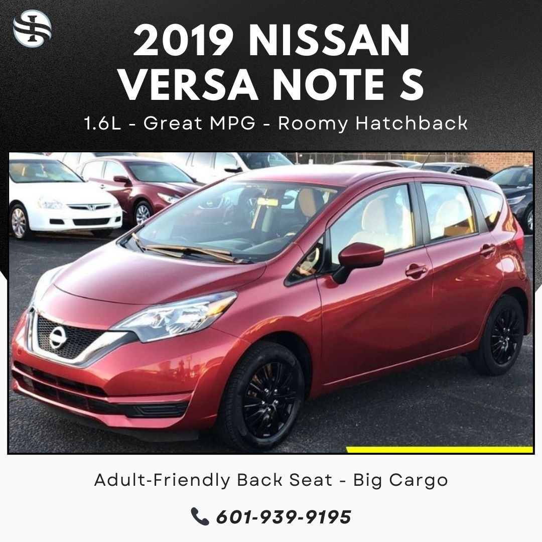 southernImport's tweet image. 2019 Nissan Versa Note SV – 1.6L 4‑cyl (about 109 hp, 107 lb‑ft), CVT, roomy hatchback interior with big cargo space and SV comfort features.
buff.ly/IplZ0DH
#NissanVersaNote #Hatchback #PearlMS
