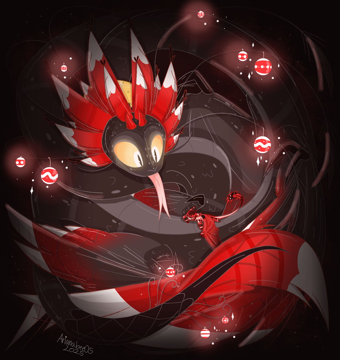 Been a little behind with some Christmas art but luckily I was