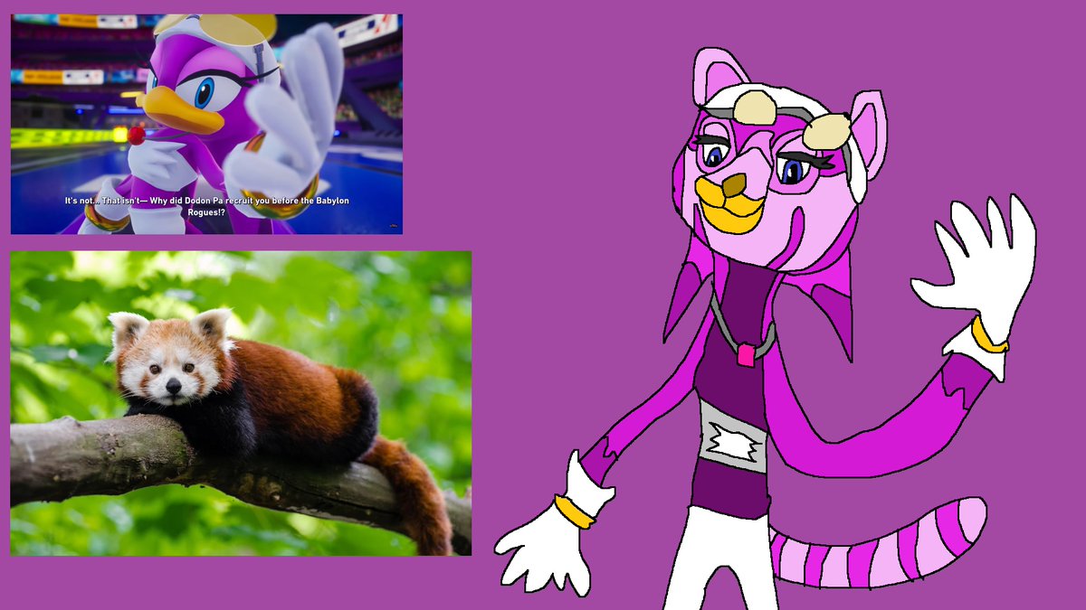 HuyColin's tweet photo. @Chu2Munchkin I draw and put two pictures of Wave the Swallow and Red Panda for Wave the Swallow as Red Panda for Sonic and Animals fun of drawing doodle on Paint. https://t.co/3Vwyy5mk4y